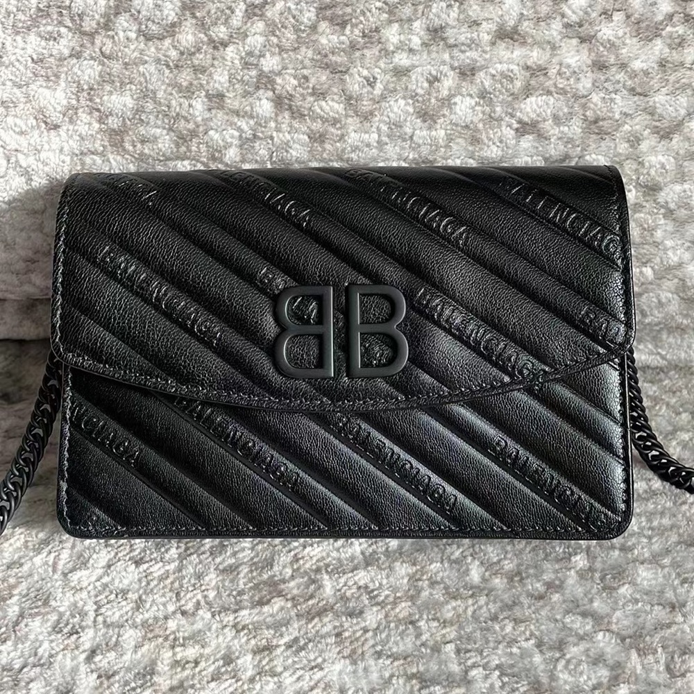 Balenciaga BB Logo Wallet on Chain